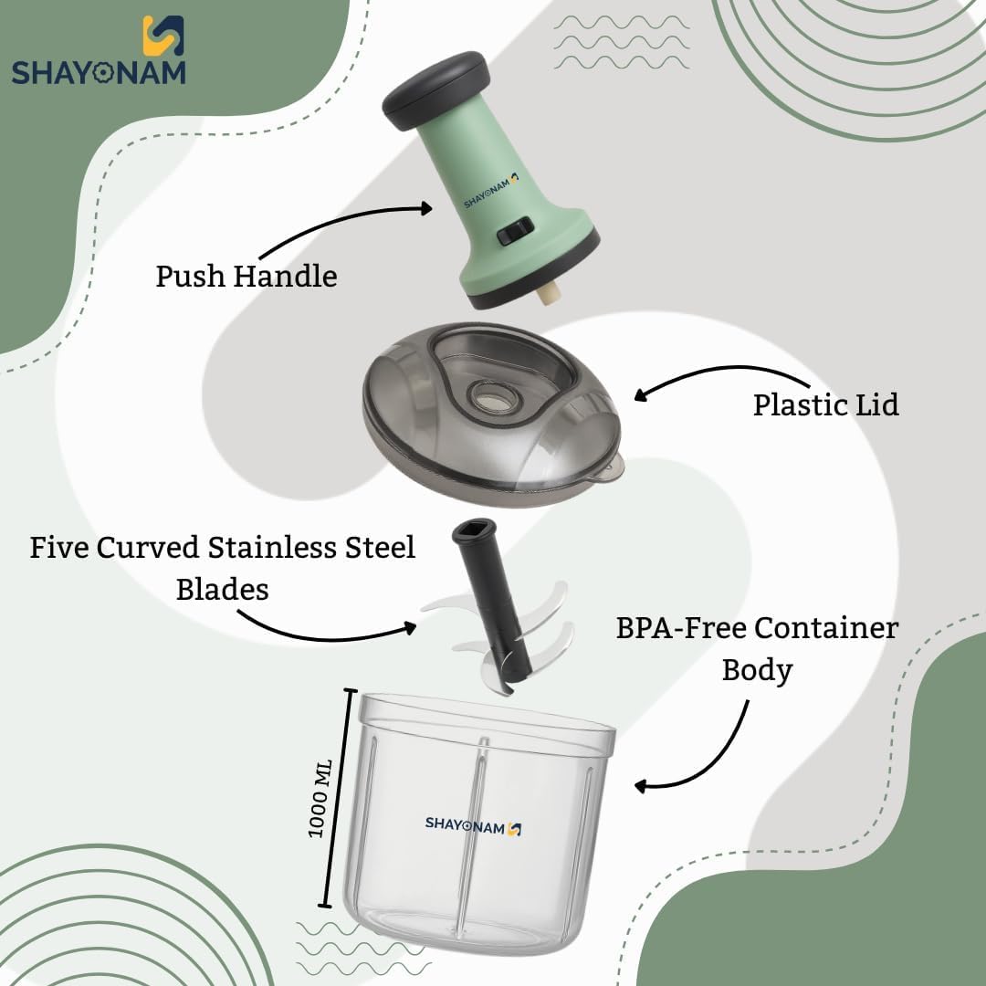 Manual Hand Press Chopper Vegetables & Fruits