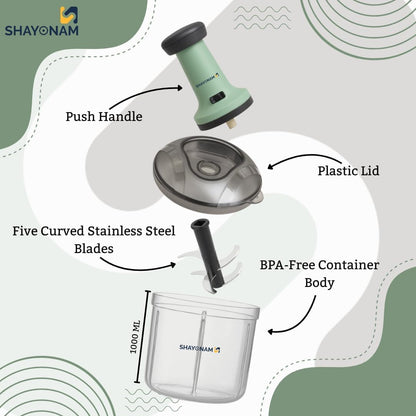 Manual Hand Press Chopper Vegetables & Fruits